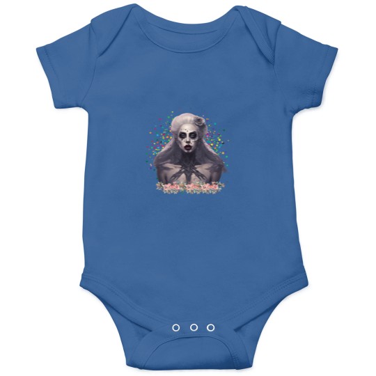 Discover Zombie Ld ga Flower Scene  Where Horror and Art Collide Onesies