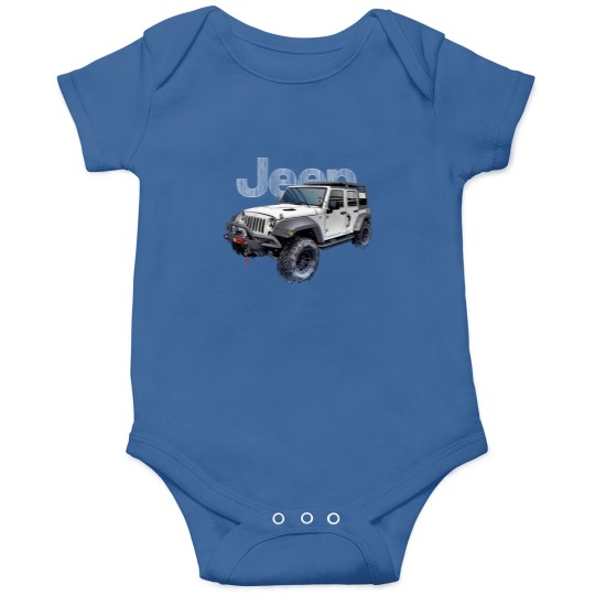 Discover 4dr JK – White - Jeep - Onesies