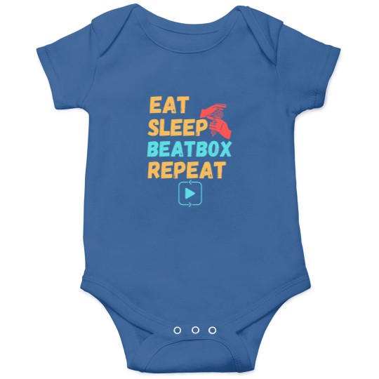 Discover Eat Sleep Beatbox Repeat (7) Onesies