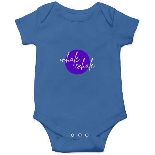 Discover Inhaleexhale Purple (white font) Onesies
