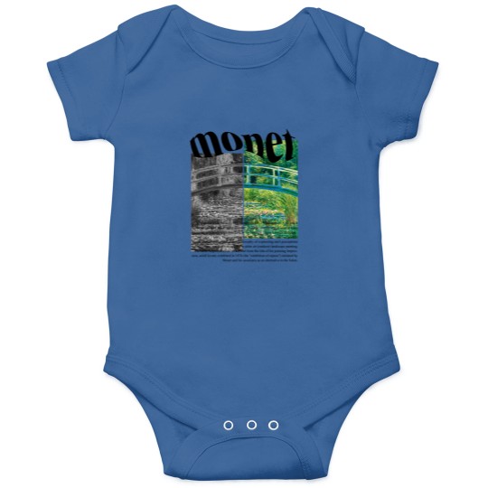 Discover Claude Monet Onesies, Minimalist Art, The Water-Lily Pond Onesies