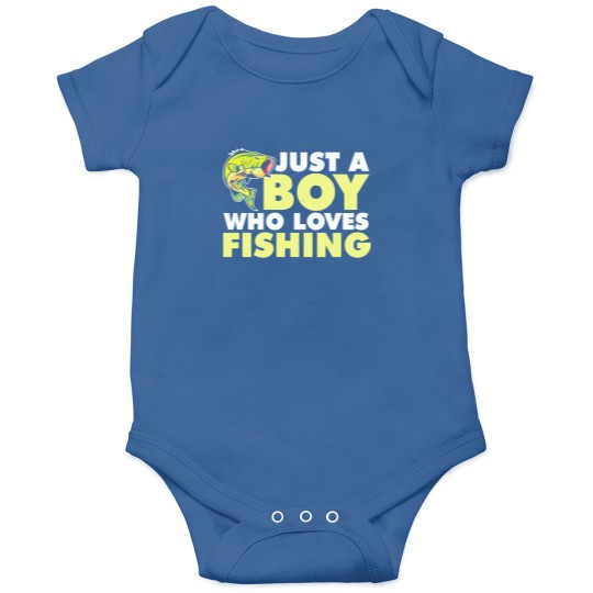 Discover Just A Boy Who Loves Fishingjust a boy who loves fishing Onesies