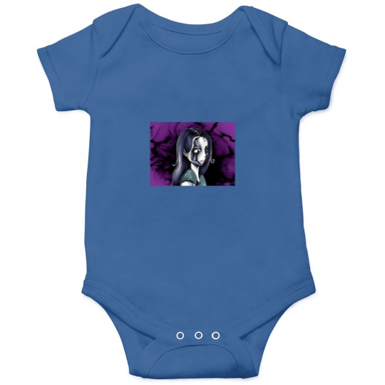 Discover 7509-Dark-And-Mystical-Illustration-Of-An-Anime-Style-Woman-Long-T-Sh Onesies