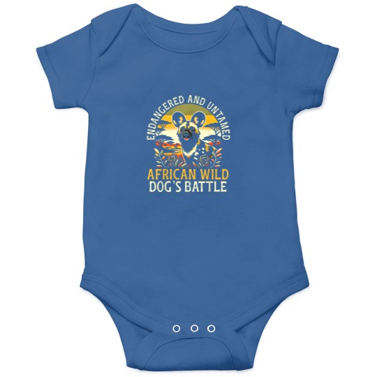 Discover Endangered Species African Wild Dog Animal Rights Activist T-Shirt (7) Onesies