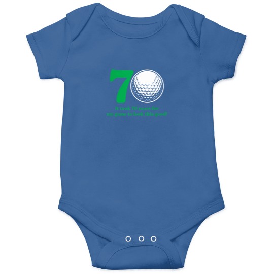 Discover 70-Year-Old-Golfer-Golfing-Golf-70Th-Birthday-T-Shirt Onesies