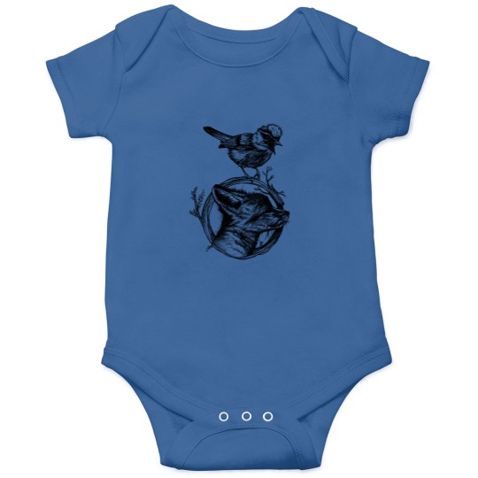 Discover Little Fox And Firecrest Onesies