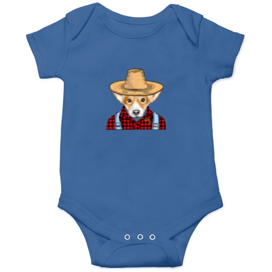 Discover Farmer Pembroke Welsh Corgi Farming Dog T-Shirt (1) Onesies