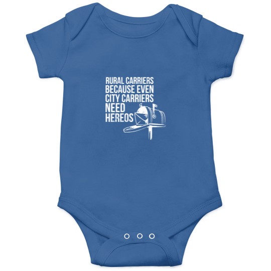 Discover T-Shirt Rural Carriers Need Heroes Postal Worker Gift Postman Onesies