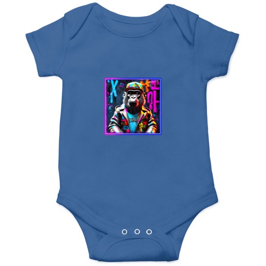 Discover Graffiti Style Baby Gorilla (1) T-Shirt Onesies