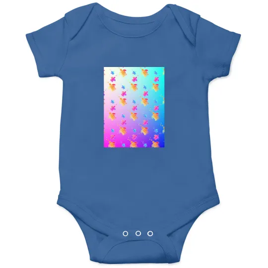 Discover Colorful Turtles Pattern- Onesies