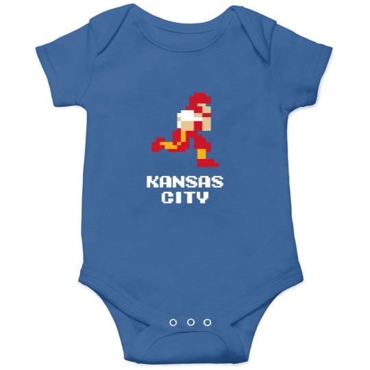 Discover footballs Kansass City 8 bits Classic Onesies