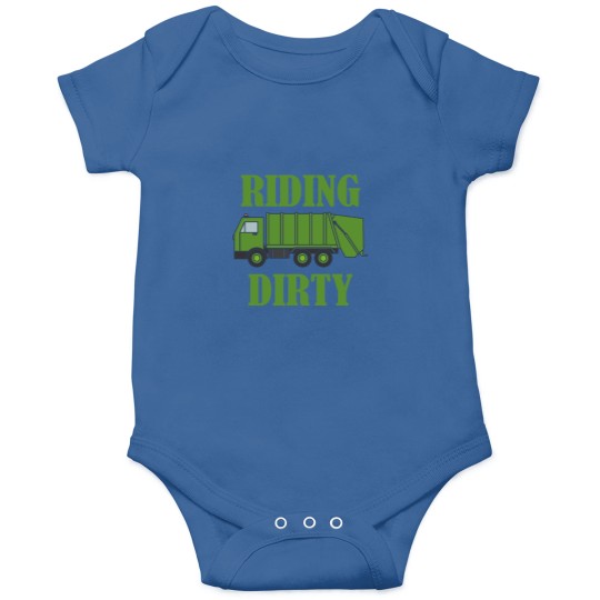 Discover Riding Dirty Garbage Day Gift Trash Truck Recycling Man Kids Active Onesies
