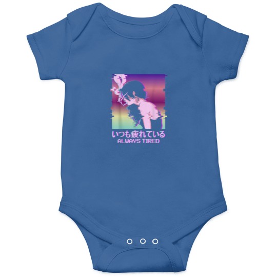 Discover Always Tired Japan Vaporwave Old Indie Aesthetic Anime Girl Onesies