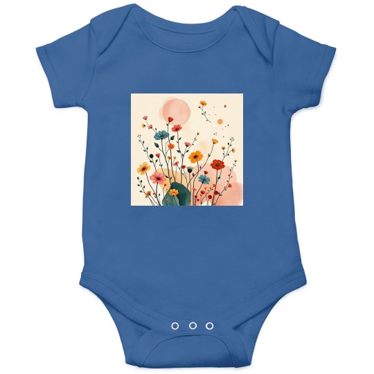 Discover Pickleball Summer Flowers Onesies