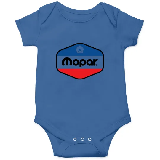 Discover Retro Muscle Power Badge Baby Onesies