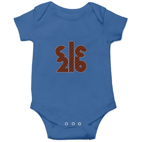 Discover Cleland - orange &amp_ brown Baby Onesies