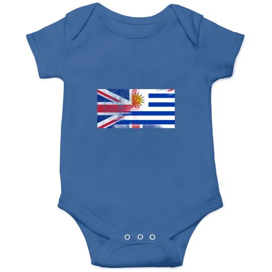 Discover British Uruguayan Half Uruguay Half UK Flag Onesies