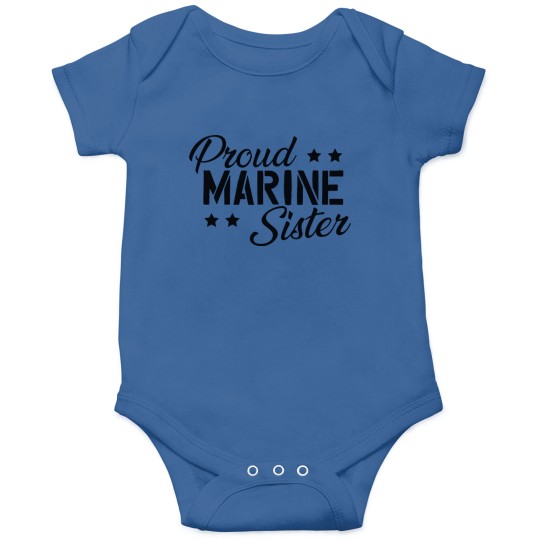Discover Proud marine sister Baby Onesies