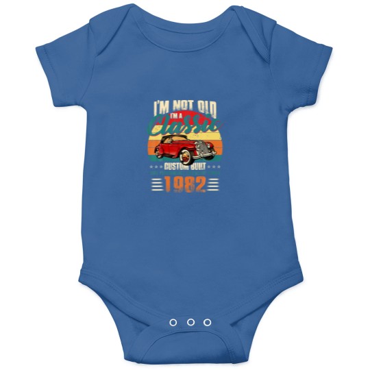 Discover 40Th Birthday Vintage Im Not Old Im Classic 1982 4 Onesies