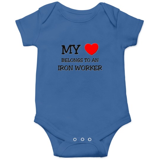 Discover My Heart Belongs To An IRON WORKER Onesies