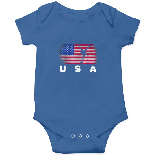 Discover American Flag Figure Skating Cute Us Skaters Onesies