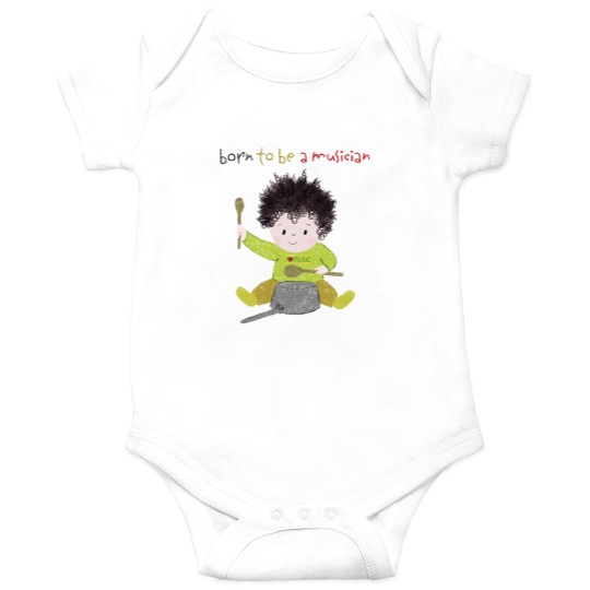 Discover Playful nursery ‘Born to be a musician” design Onesies