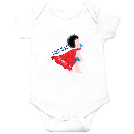 Discover Cute preschool “Born to be a Superman’ Onesies