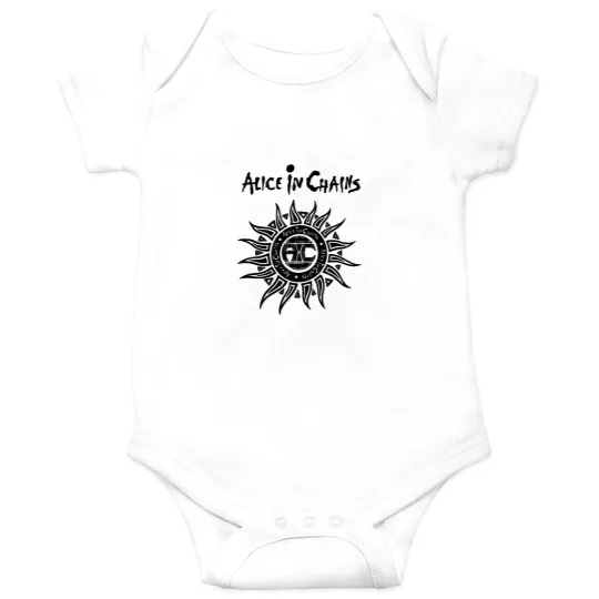 Discover alice black logo in chains Onesies