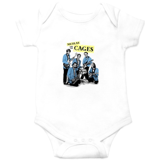 Discover Nicolas And The Cages (Nic Cage Bands Shirt) Onesies