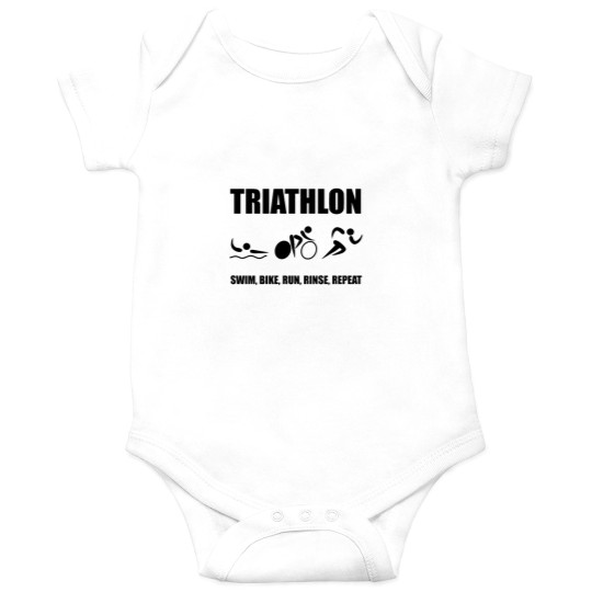 Discover Triathlon Rinse Repeat Onesies