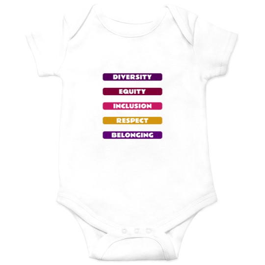 Discover Diversity Equity Inclusion Respect Belonging Pack Onesies