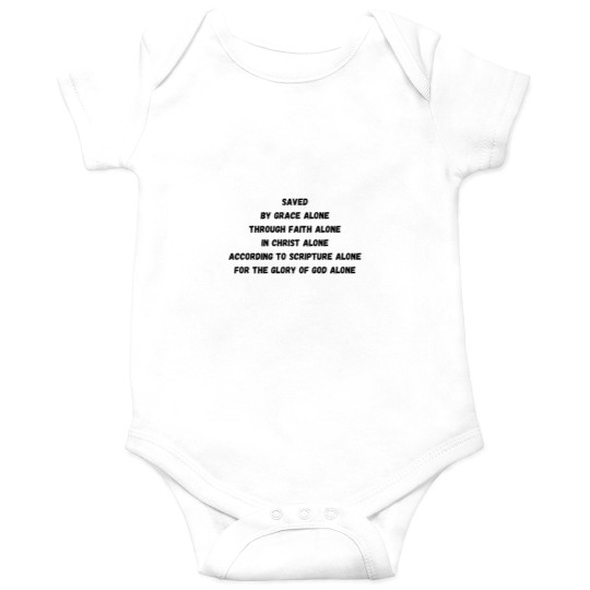 Discover 5 Solas of the reformation Onesies