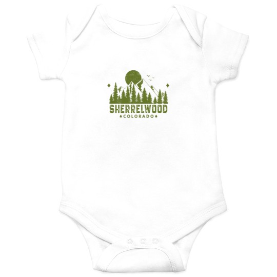 Discover Sherrelwood Colorado mountains Souvenir Onesies