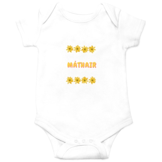 Discover Mothers Day Máthair Gaeilge Yellow Flowers Onesies
