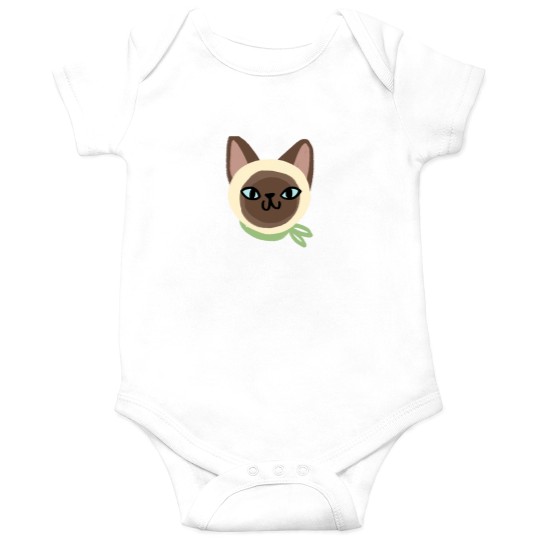 Discover Siamese cat faces Onesies