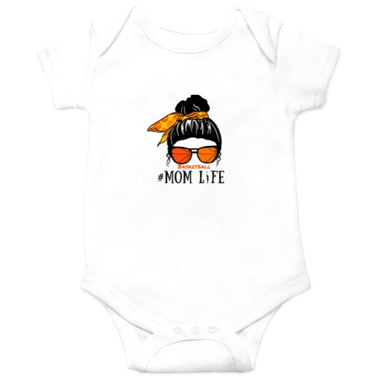 Discover Messy Bun Basketball Momlife Onesies