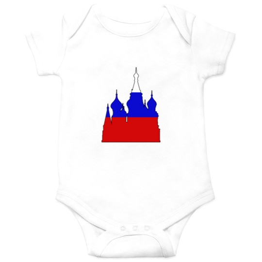 Discover Russiass - Saint Basil's Cathedral (Flag) _010 Onesies