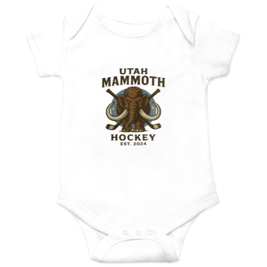 Discover Utah Mammoth Hockey Onesies, Utah Mammoth Onesies, Unisex Sports Onesies