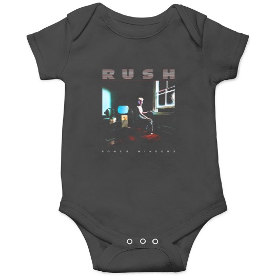 Discover 1985 Rush Power Windows Tour Onesies Black, Rush Band Onesies