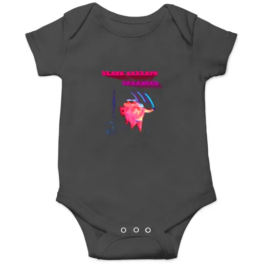 Discover Black Sabbath Paranoid Motion Black Onesies