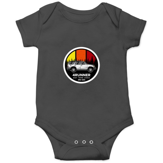 Discover Toyot1a 4runner Logo (3rd Gen) White - Type 2 Onesies