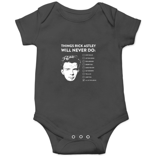 Discover Things rick astley will never do Onesies