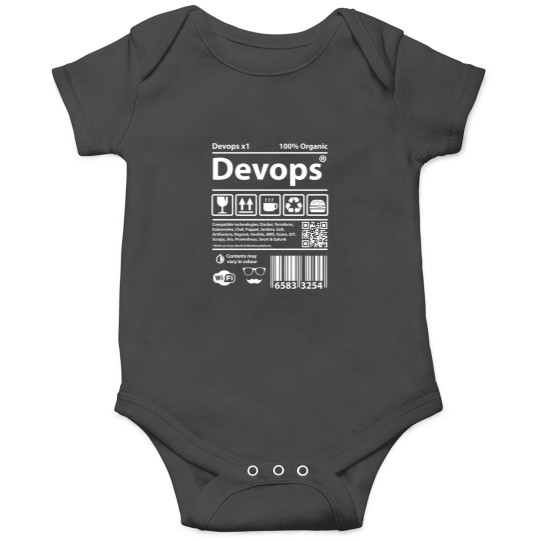 Discover Devops Barcode Onesies