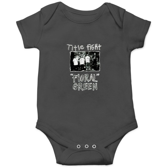 Discover Title Fight Floral Green Promo Onesies