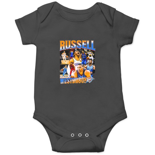 Discover Russell Westbrook OKC Vintage Onesies, Russell Westbrook Fan Tees, Basketball Onesies