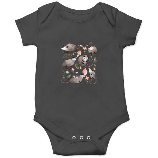 Discover Cottage Core Possum Print Onesie - Adorable Opossum Babywear