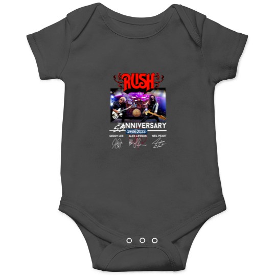 Discover New 55 Years RUSH Band 1968-2023 Signatures Onesies