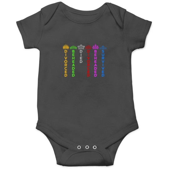 Discover Six Queens Crowns - Six the Musical Colors Zip Onesies Onesies