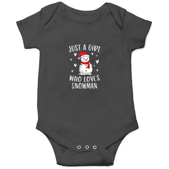 Discover Just A Girl Who Loves Snowman Xmas Cute Christmas Onesies