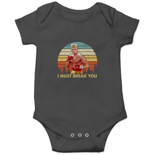 Discover Ivan Drago I Must Break You VintageRocky Balboa Inspired Movie   (1)(2)(3)(4)(5)(6)(7)(8)(9) Onesies